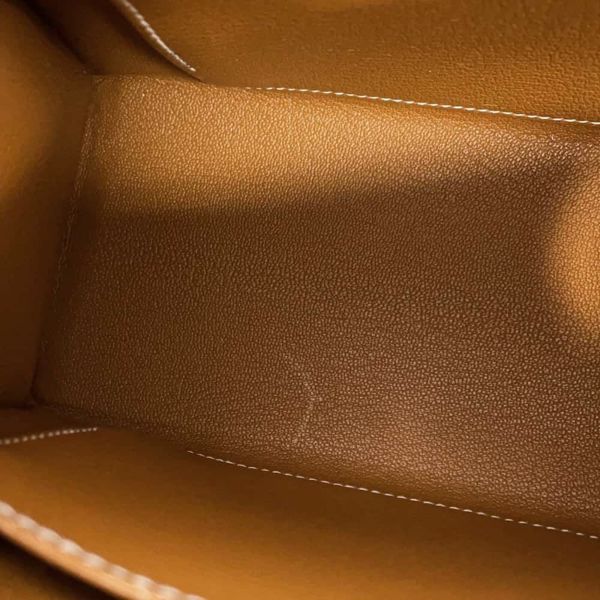 エルメス ハンドバッグ ケリー25 外縫い ゴールド/シルバー金具 エプソン B刻印 2wayショルダー