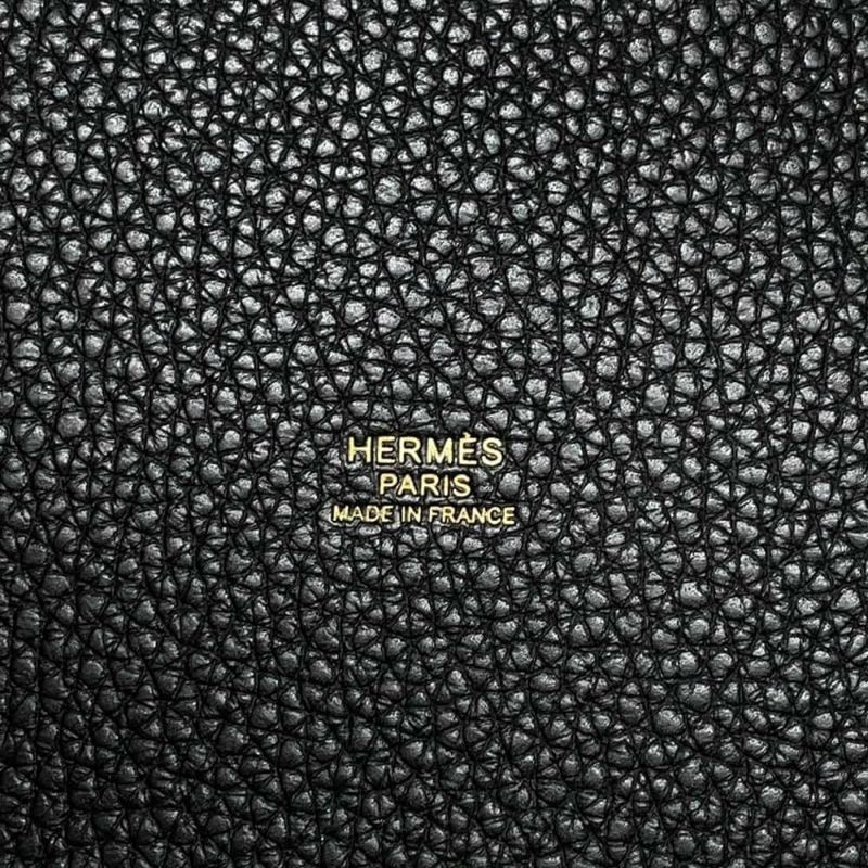 エルメス ハンドバッグ ピコタンロックMM ブラック/ゴールド金具 トリヨンクレマンス W刻印 黒