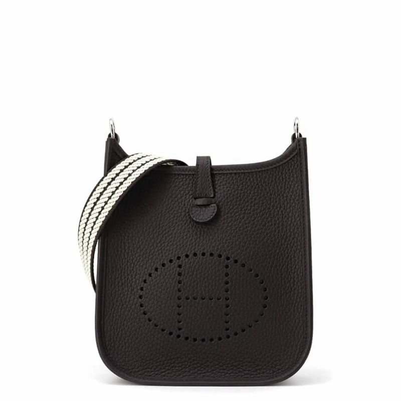 エルメス エブリンTPM アマゾン サングルコルダージュ プルノワール/ジョーヌミルトン/シルバー金具 トリヨンクレマンス K刻印