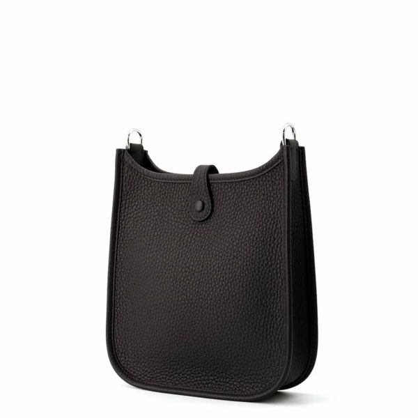 エルメス エブリンTPM アマゾン サングルコルダージュ プルノワール/ジョーヌミルトン/シルバー金具 トリヨンクレマンス K刻印