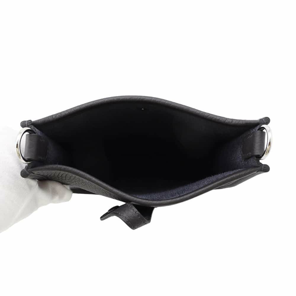 エルメス エブリンTPM アマゾン サングルコルダージュ プルノワール/ジョーヌミルトン/シルバー金具 トリヨンクレマンス K刻印