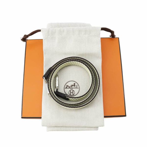 エルメス エブリンTPM アマゾン サングルコルダージュ プルノワール/ジョーヌミルトン/シルバー金具 トリヨンクレマンス K刻印