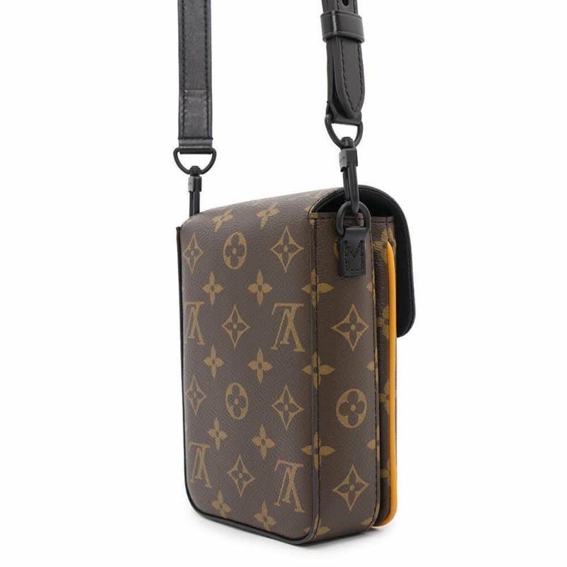 ルイヴィトン ショルダーバッグ モノグラム・マカサー Sロック ヴェルティカル・ウエアラブル ウォレット M82535