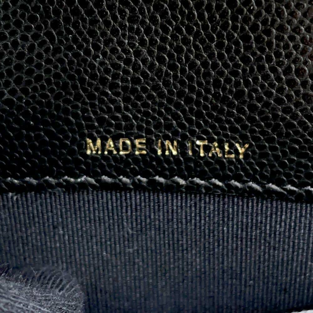 シャネル チェーンウォレット ココマーク マトラッセ フォンケース キャビアスキン AP3876 CHANEL 黒