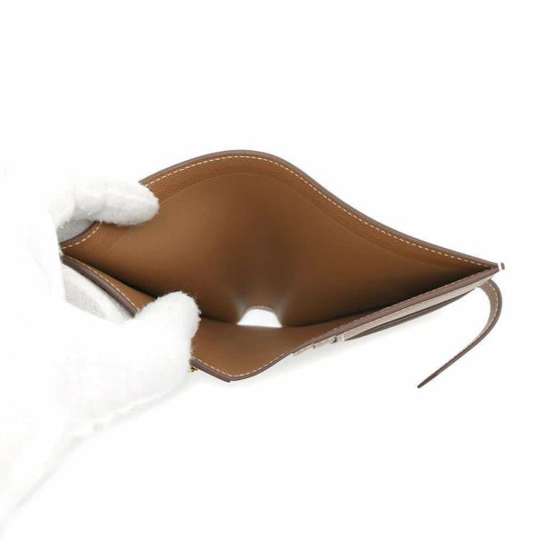 エルメス 二つ折り財布 ベアンコンパクト ゴールド/ゴールド金具 ヴォーマダム W刻印 財布