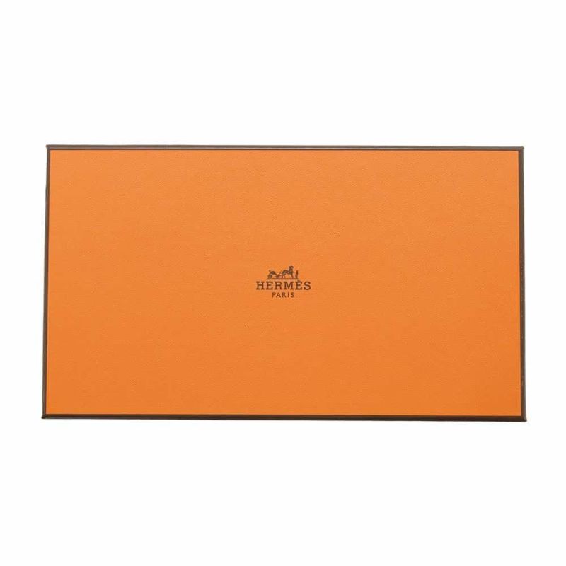 エルメス 長財布 アザップロング シルクイン ゴールド/シルバー金具 エプソン W刻印 財布