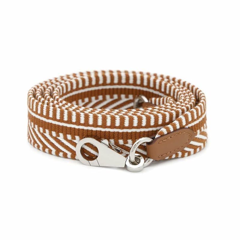 エルメス ショルダーストラップ バンドリエール サングル カヴァル ゴールド/エクリュ/シルバー金具 キャンバス/スイフト W刻印