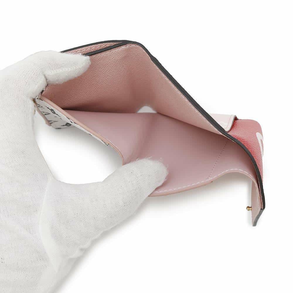 ルイヴィトン 三つ折り財布 モノグラム・ジャイアント ポルトフォイユ・ゾエ M67641 LOUIS VUITTON 白