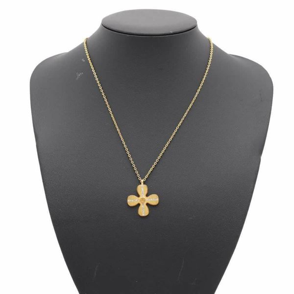 シャネル ネックレス クローバー モチーフ ココマーク ラインストーン 01 C CHANEL アクセサリー