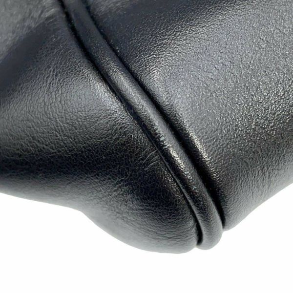 セリーヌ ハンドバッグ スモール カバ ドローストリング キュイル トリオンフ レザー CELINE 2way 黒