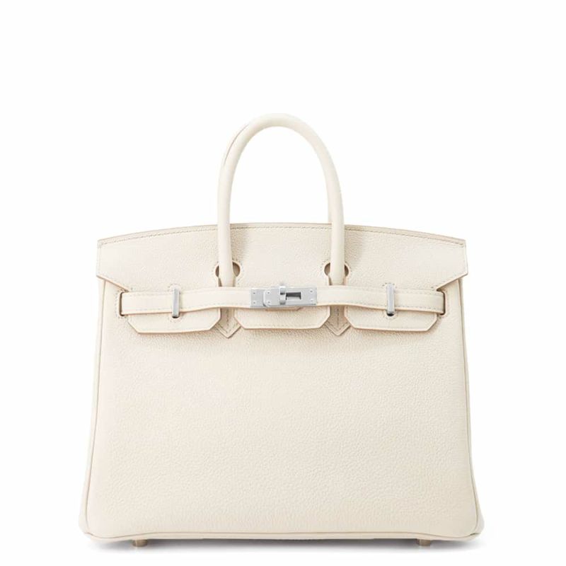 エルメス バーキン25 ベトン/シルバー金具 トゴ W刻印 HERMES Birkin ハンドバッグ