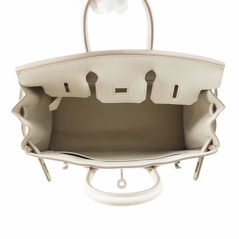 エルメス バーキン25 ベトン/シルバー金具 トゴ W刻印 HERMES Birkin ハンドバッグ