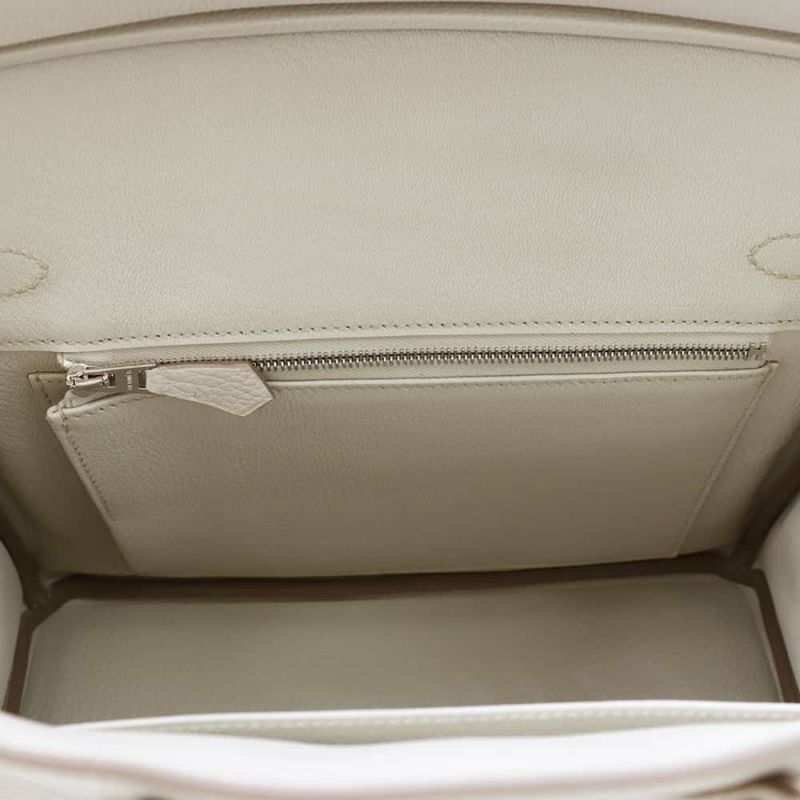 エルメス バーキン25 ベトン/シルバー金具 トゴ W刻印 HERMES Birkin ハンドバッグ