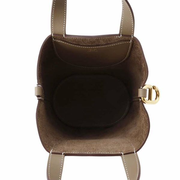 エルメス トートバッグ インザループ 18 エトゥープ/ゴールド金具 トリヨンクレマンス/スイフト W刻印