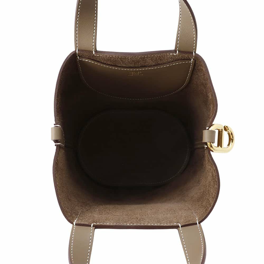 エルメス トートバッグ インザループ 18 エトゥープ/ゴールド金具 トリヨンクレマンス/スイフト W刻印