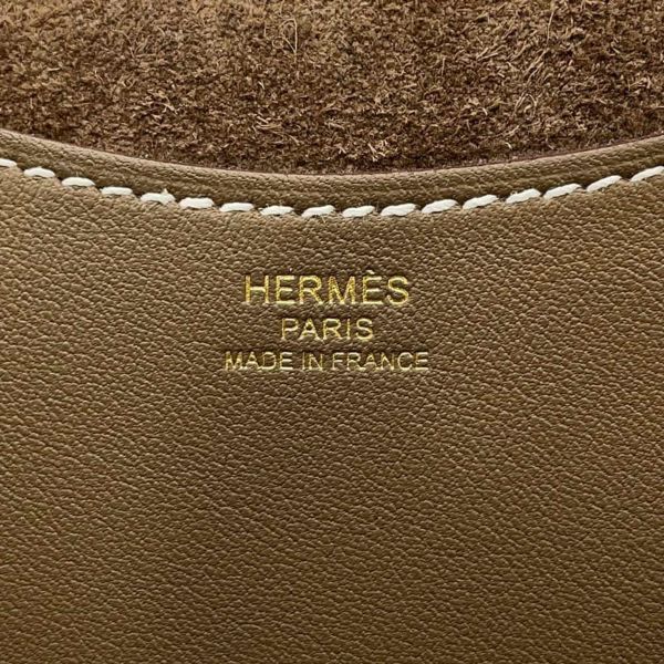 エルメス トートバッグ インザループ 18 エトゥープ/ゴールド金具 トリヨンクレマンス/スイフト W刻印