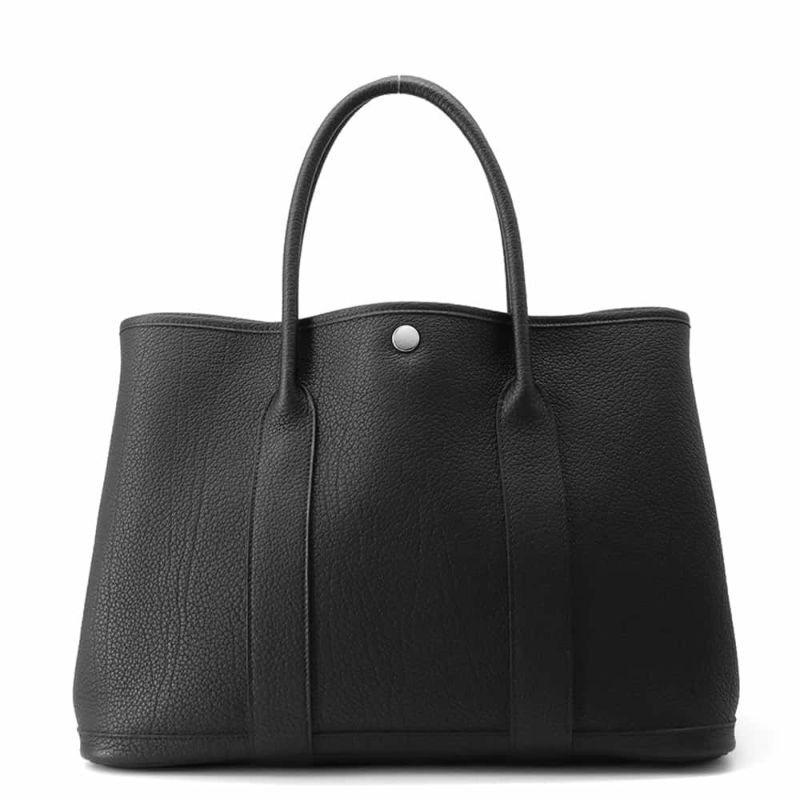 エルメス トートバッグ ガーデンパーティPM ブラック/シルバー金具 ネゴンダ U刻印 黒