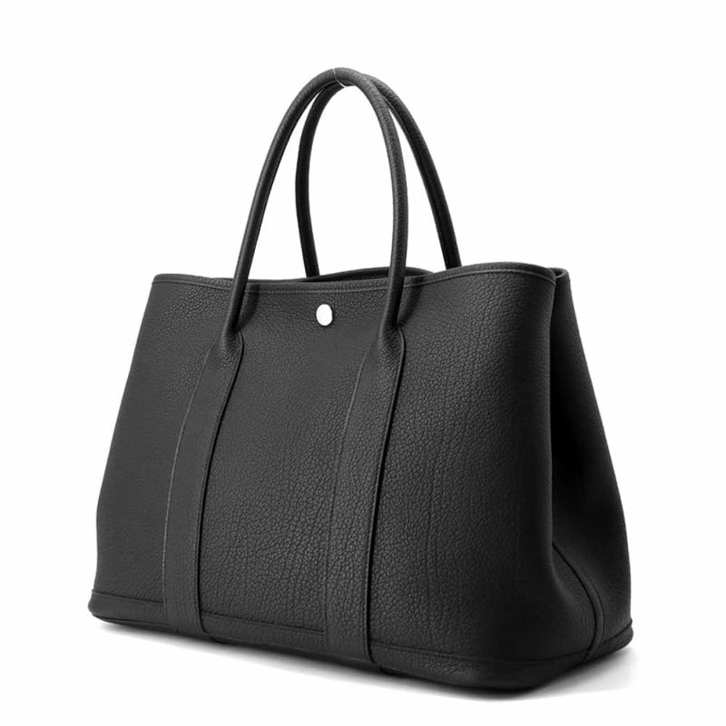 エルメス トートバッグ ガーデンパーティPM ブラック/シルバー金具 ネゴンダ U刻印 黒