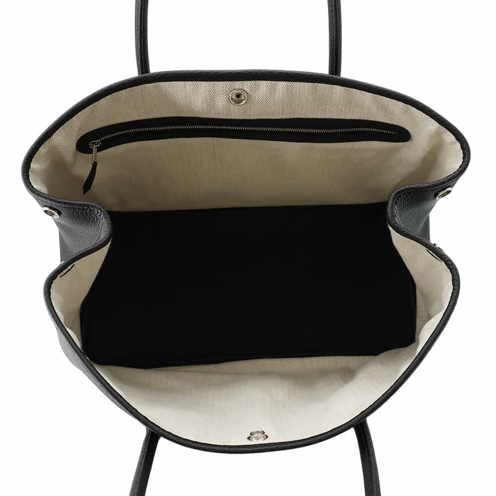 エルメス トートバッグ ガーデンパーティPM ブラック/シルバー金具 ネゴンダ U刻印 黒