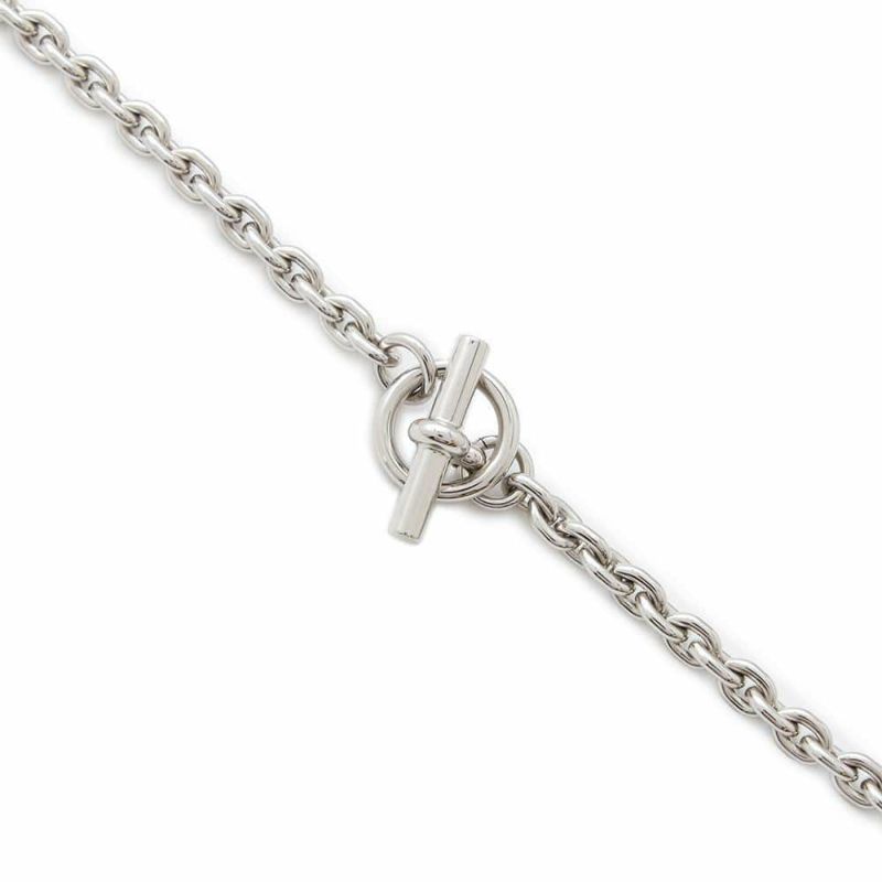 エルメス ネックレス マイヨン Maillon メタル バッファローホーン HERMES アクセサリー メンズ 黒