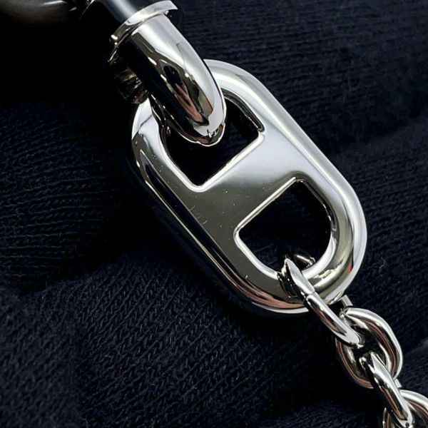 エルメス ネックレス マイヨン Maillon メタル バッファローホーン HERMES アクセサリー メンズ 黒