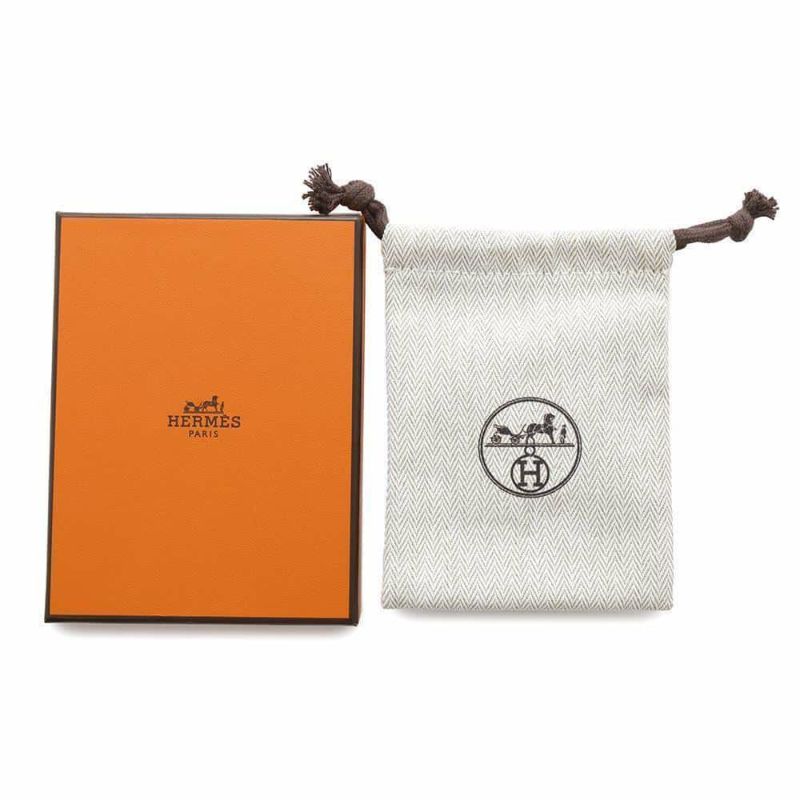 エルメス ネックレス マイヨン Maillon メタル バッファローホーン HERMES アクセサリー メンズ 黒