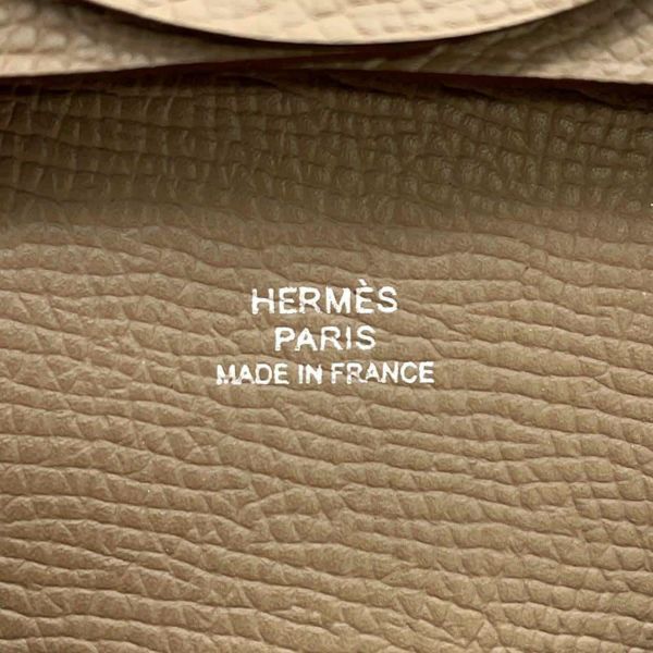 エルメス コインケース バスティア エトゥープ エプソン B刻印 HERMES 財布