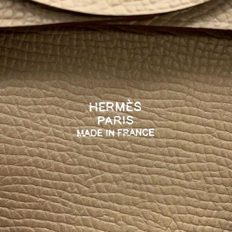 エルメス コインケース バスティア エトゥープ エプソン B刻印 HERMES 財布