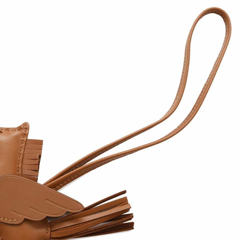 エルメス バッグチャーム ロデオPM ペガサス ゴールド ラムスキン B刻印