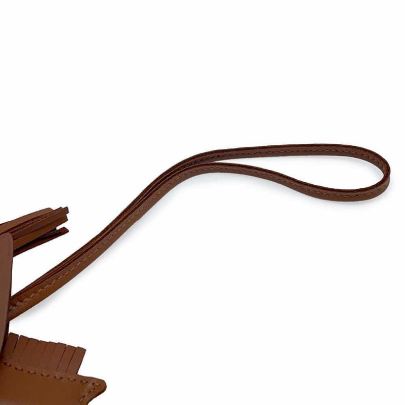 エルメス バッグチャーム ロデオPM ペガサス ゴールド ラムスキン B刻印