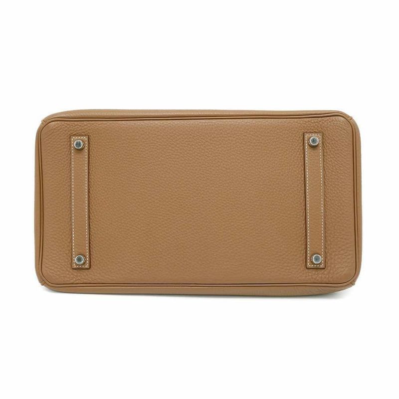 エルメス バーキン35 ゴールド/シルバー金具 トゴ □R刻印 HERMES Birkin ハンドバッグ