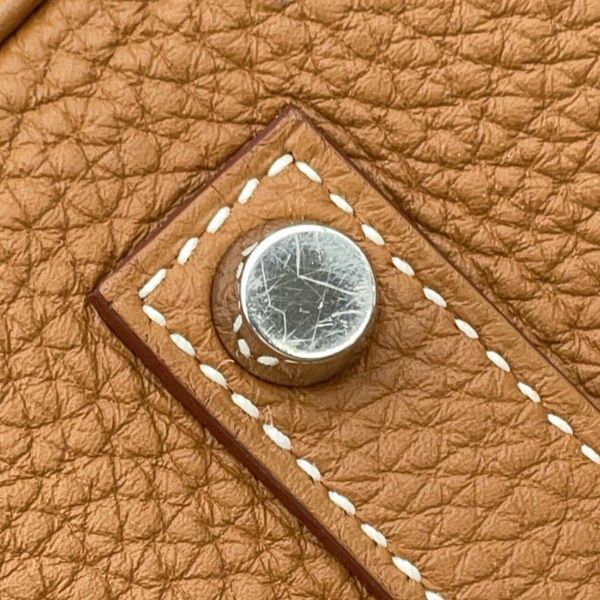 エルメス バーキン35 ゴールド/シルバー金具 トゴ □R刻印 HERMES Birkin ハンドバッグ