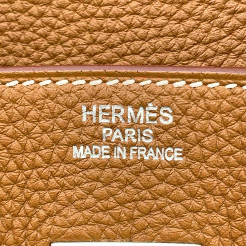 エルメス バーキン35 ゴールド/シルバー金具 トゴ □R刻印 HERMES Birkin ハンドバッグ