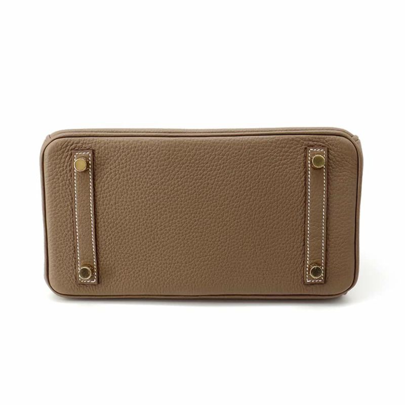 エルメス バーキン25 エトゥープ/ゴールド金具 トゴ W刻印 HERMES Birkin ハンドバッグ