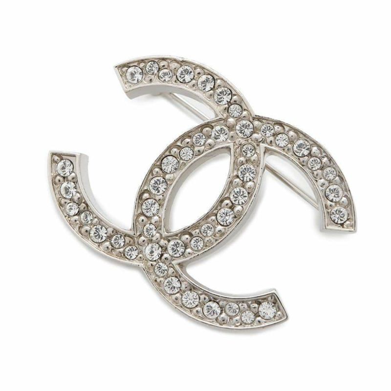 シャネル ブローチ ココマーク ラインストーン 12 C CHANEL アクセサリー