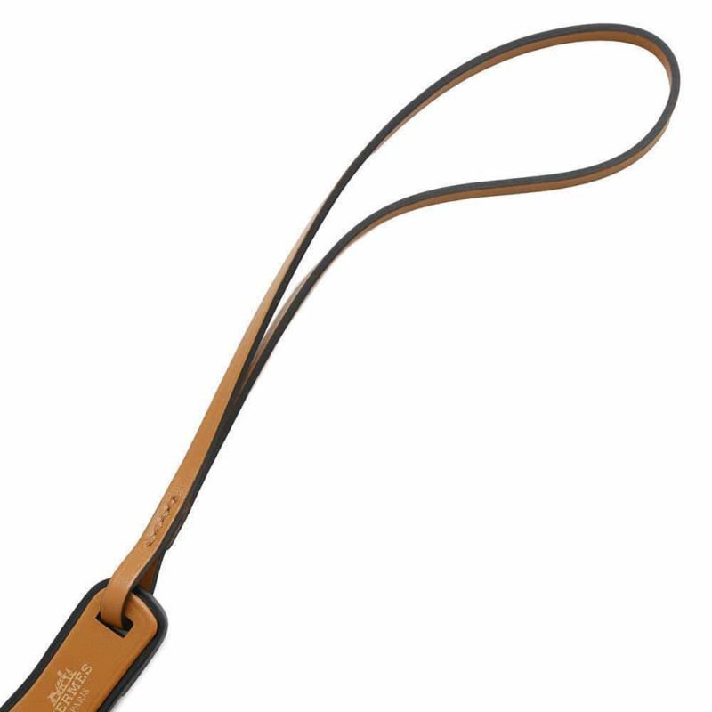 エルメス バッグチャーム オラン・ナノ ルージュクー/ナチュラルサブレ/ブラック エプソン/ヴォーバトラー/ヴァッシュハンター