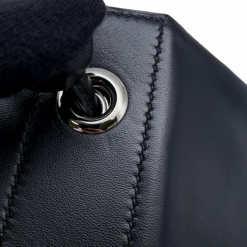 エルメス ショルダーバッグ サック アリーヌ ミニ ブラック/シルバー金具 スイフト C刻印 HERMES 黒