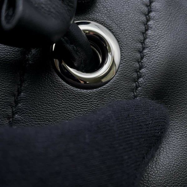 エルメス ショルダーバッグ サック アリーヌ ミニ ブラック/シルバー金具 スイフト C刻印 HERMES 黒