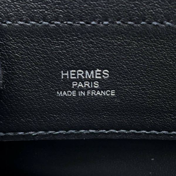 エルメス ショルダーバッグ サック アリーヌ ミニ ブラック/シルバー金具 スイフト C刻印 HERMES 黒