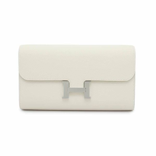 エルメス 長財布 コンスタンス トゥーゴー ロング クレ/シルバー金具 エプソン W刻印 財布