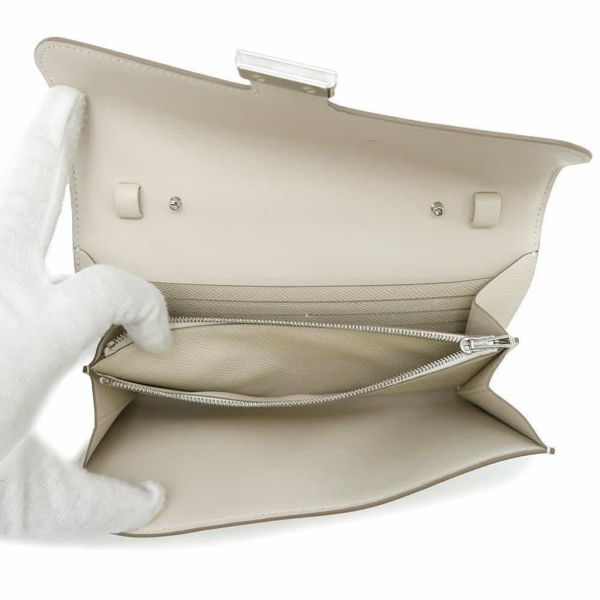 エルメス 長財布 コンスタンス トゥーゴー ロング クレ/シルバー金具 エプソン W刻印 財布