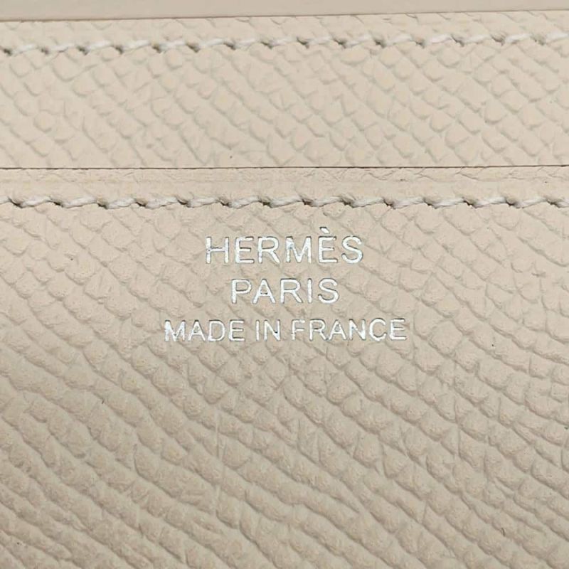 エルメス 長財布 コンスタンス トゥーゴー ロング クレ/シルバー金具 エプソン W刻印 財布
