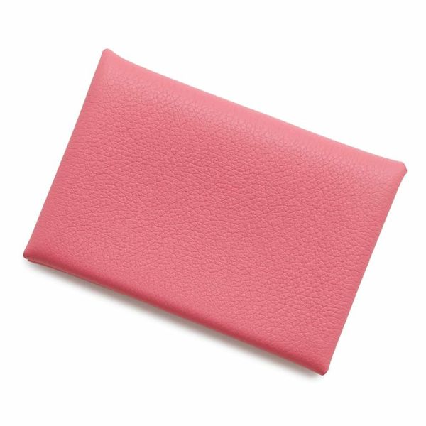 エルメス コインケース カルヴィ デュオ ローズアザレ/シルバー金具 エバーカラー W刻印