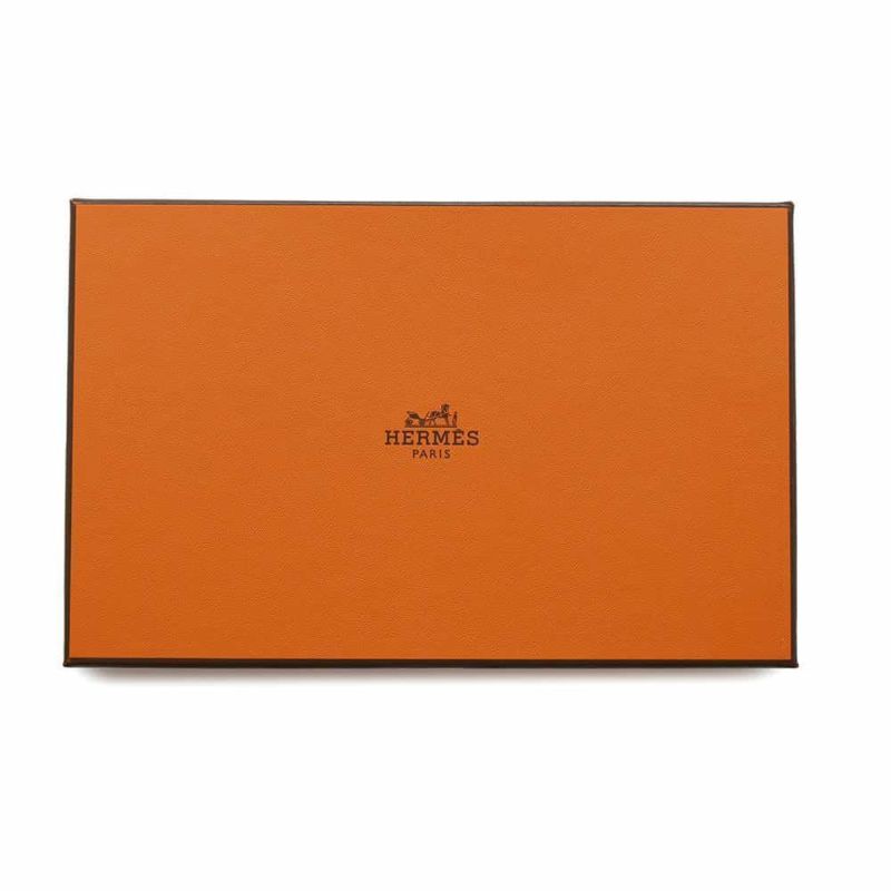 エルメス 二つ折り長財布 シチズンツイル ロング コンビネ ゴールド/シルバー金具 エプソン W刻印