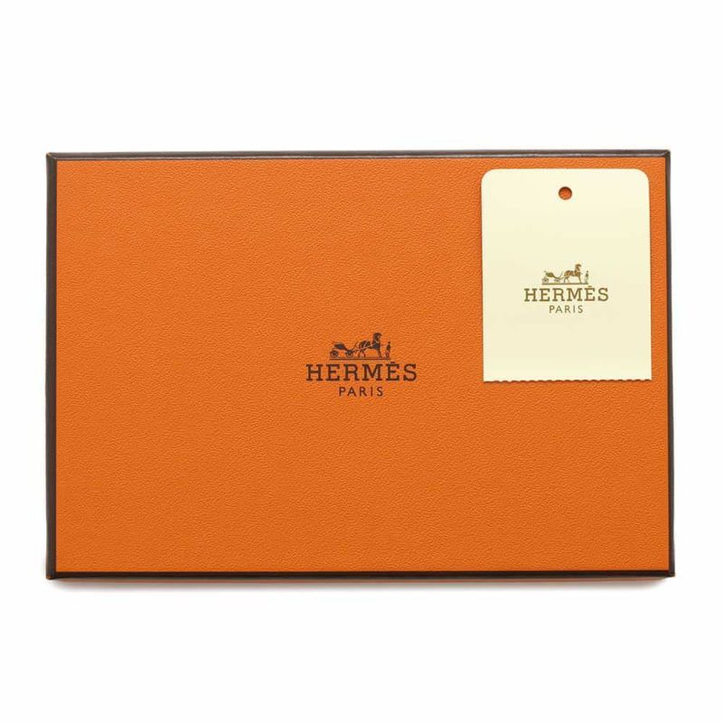 エルメス カードケース ディアボロ ブルーグラシエ/シルバー金具 エプソン X刻印 HERMES パスケース