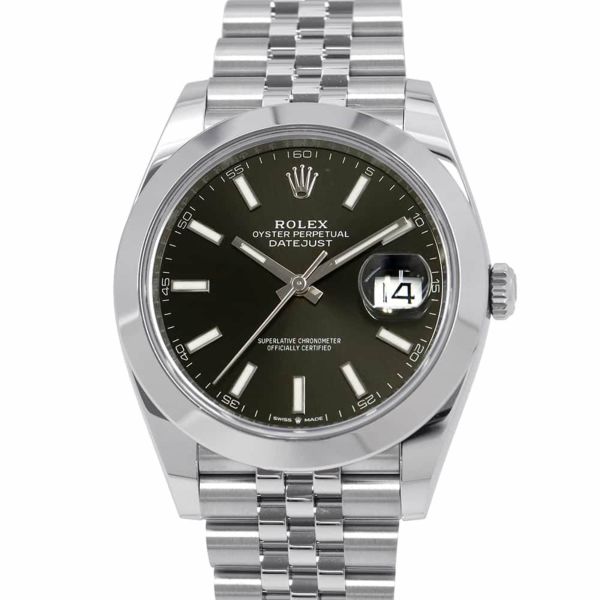 ロレックス デイトジャスト41 ランダムシリアル ルーレット 126300 ROLEX 腕時計 黒文字盤