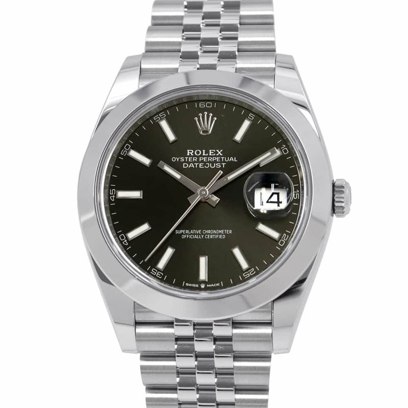 ロレックス デイトジャスト41 ランダムシリアル ルーレット 126300 ROLEX 腕時計 黒文字盤