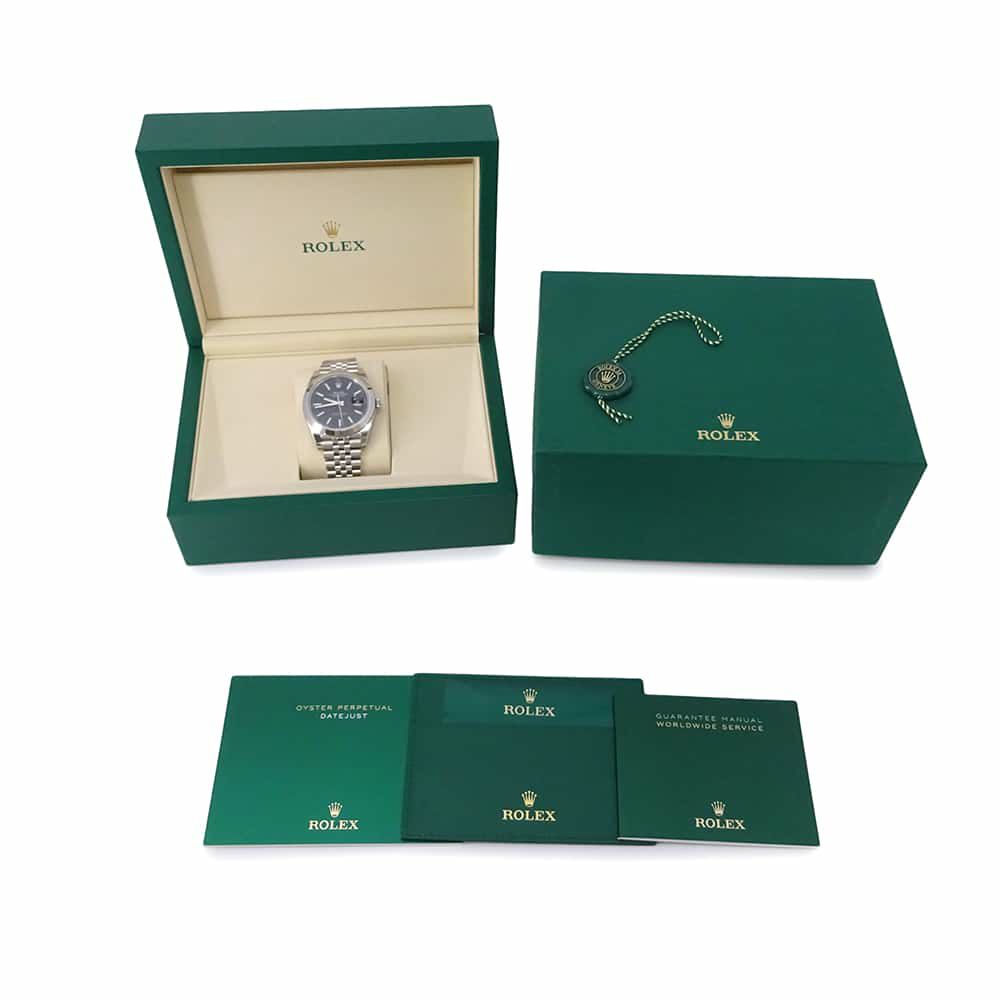 ロレックス デイトジャスト41 ランダムシリアル ルーレット 126300 ROLEX 腕時計 黒文字盤