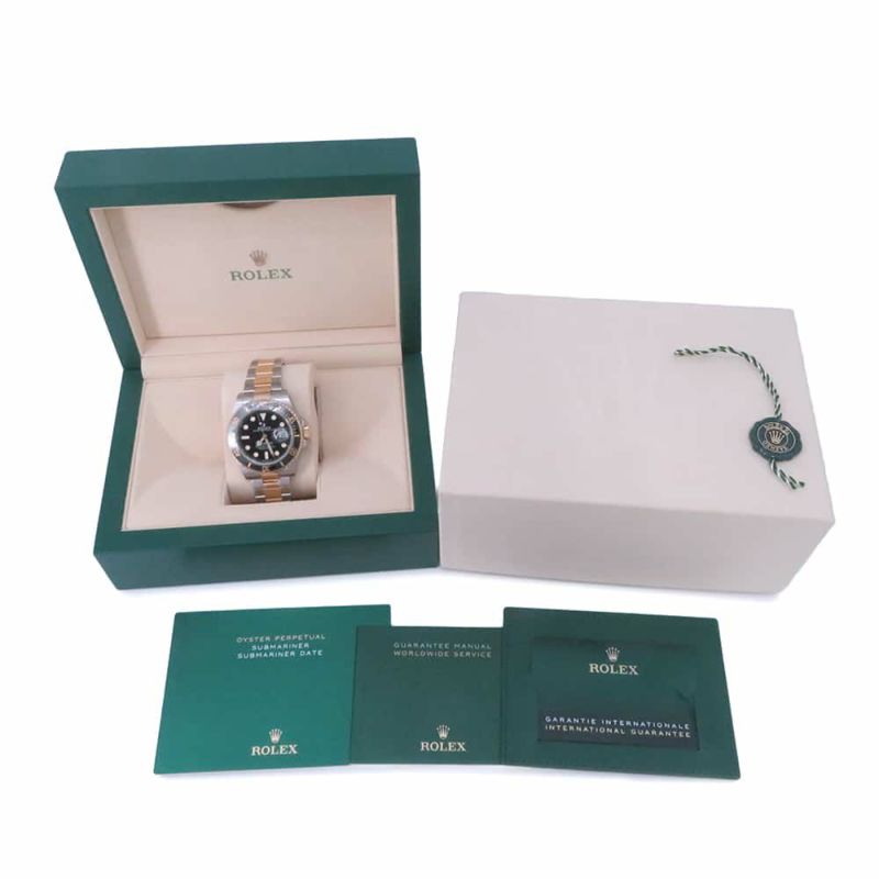 ロレックス サブマリーナ デイト SS/K18YG ランダムシリアル ルーレット 126613LN ROLEX 腕時計 黒文字盤