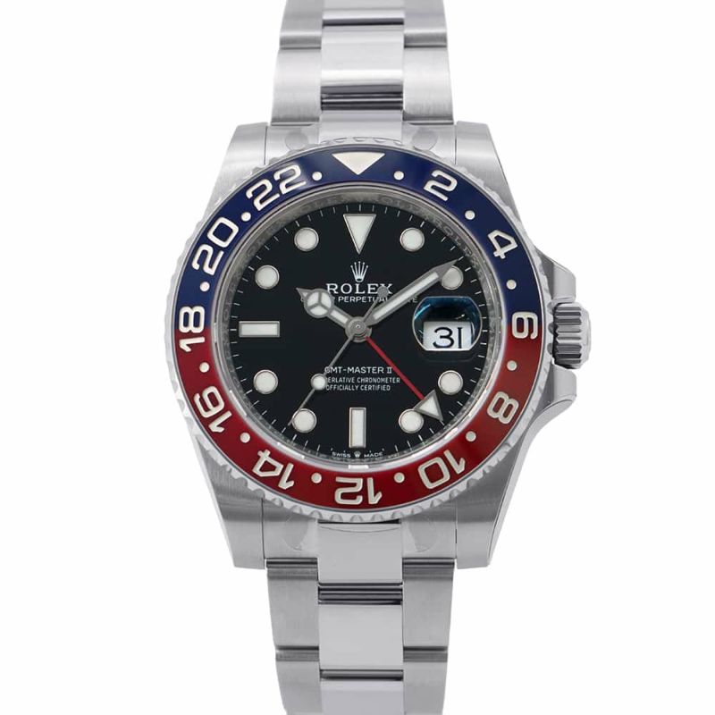 ロレックス GMTマスター2 デイト ランダムシリアル ルーレット 126710BLRO ROLEX 腕時計 黒文字盤